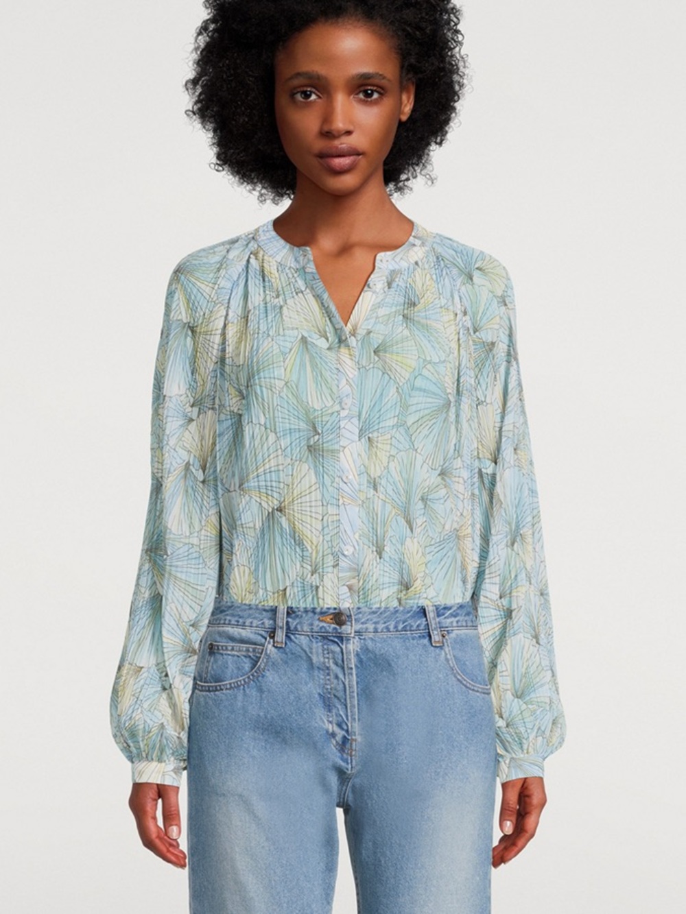 New Veronica Beard Fennel Pleated Blouse - Picture 11 of 12